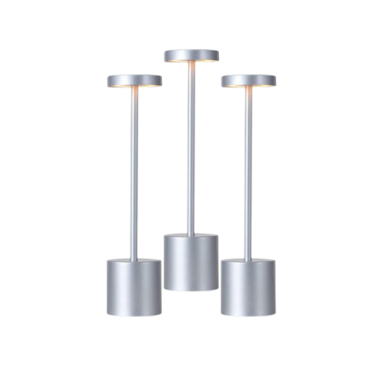 A bundle of 3 Silver table lamp 8005