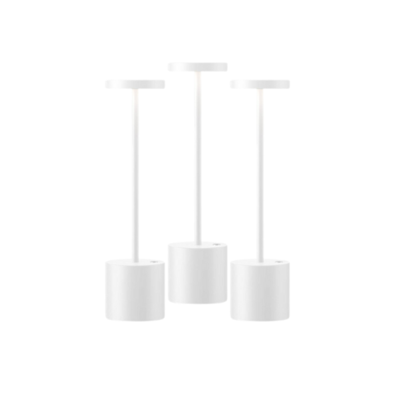 A bundle of 3 white table lamp 8005