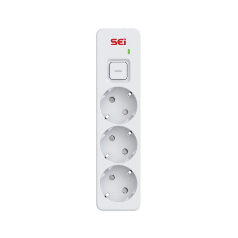 Socket 3-Way Schuko16A 250v