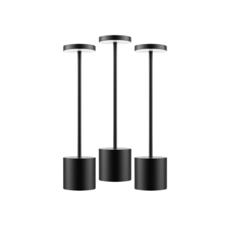A bundle of 3 Black table lamp 8005