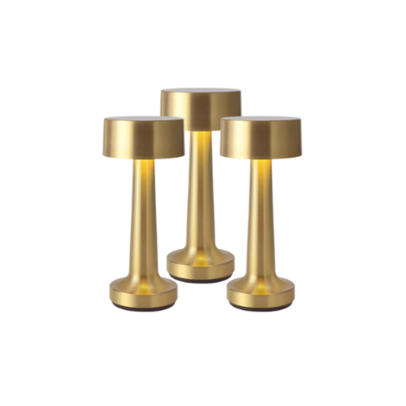 A bundle of 3 Gold table lamp 8001