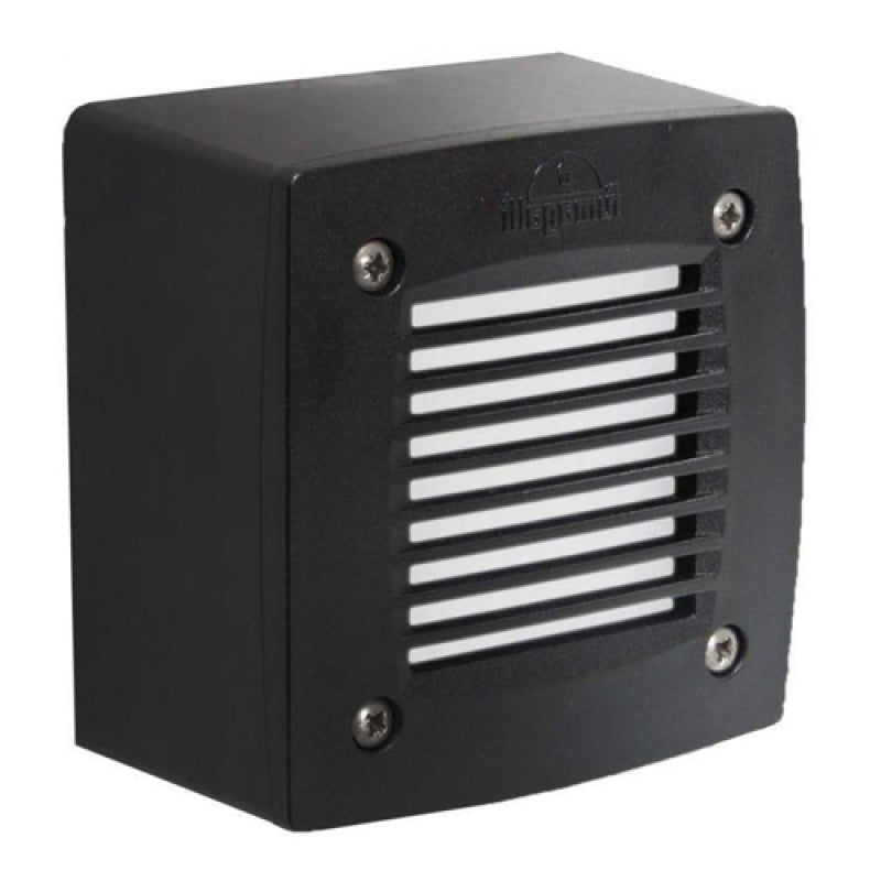 Fumagalli EXTRALETI 100 SQUARE- GR (3S2) Black 3 Watt with Warm Light Color